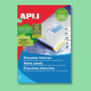Etiquetas blancas permanentes - A4